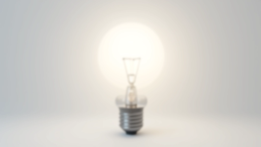 Bombilla de luz LED brillante sobre fondo blanco, símbolo de ahorro energético y eficiencia