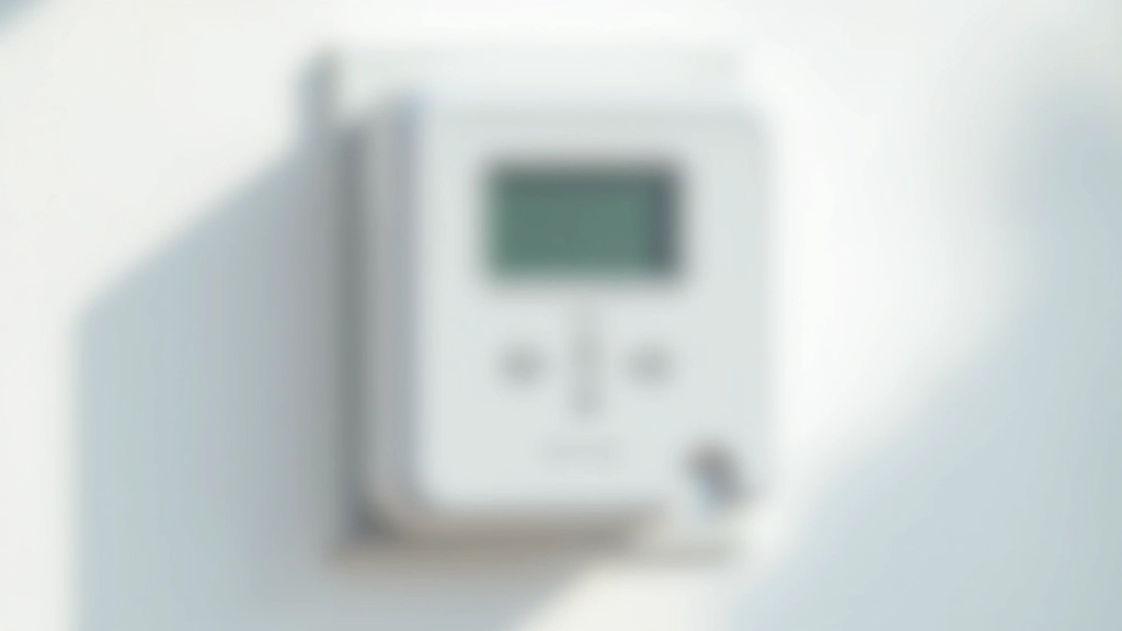 Medidor eléctrico digital mostrando consumo en tiempo real