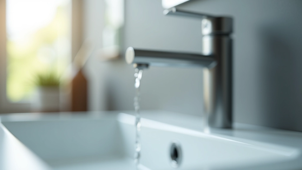 Grifo de agua con gotas, representando consumo de agua en el hogar