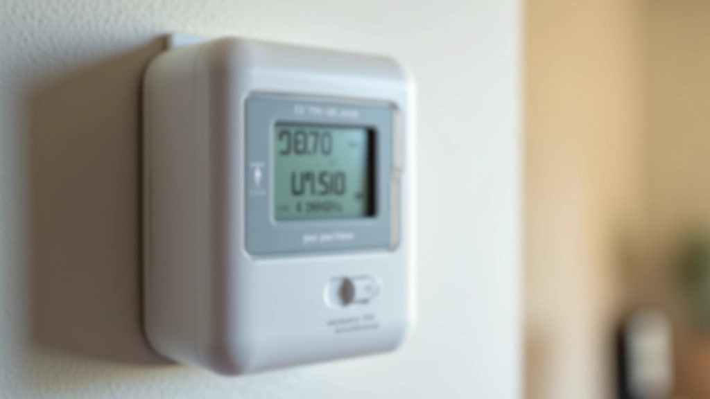 Medidor inteligente de electricidad en pared